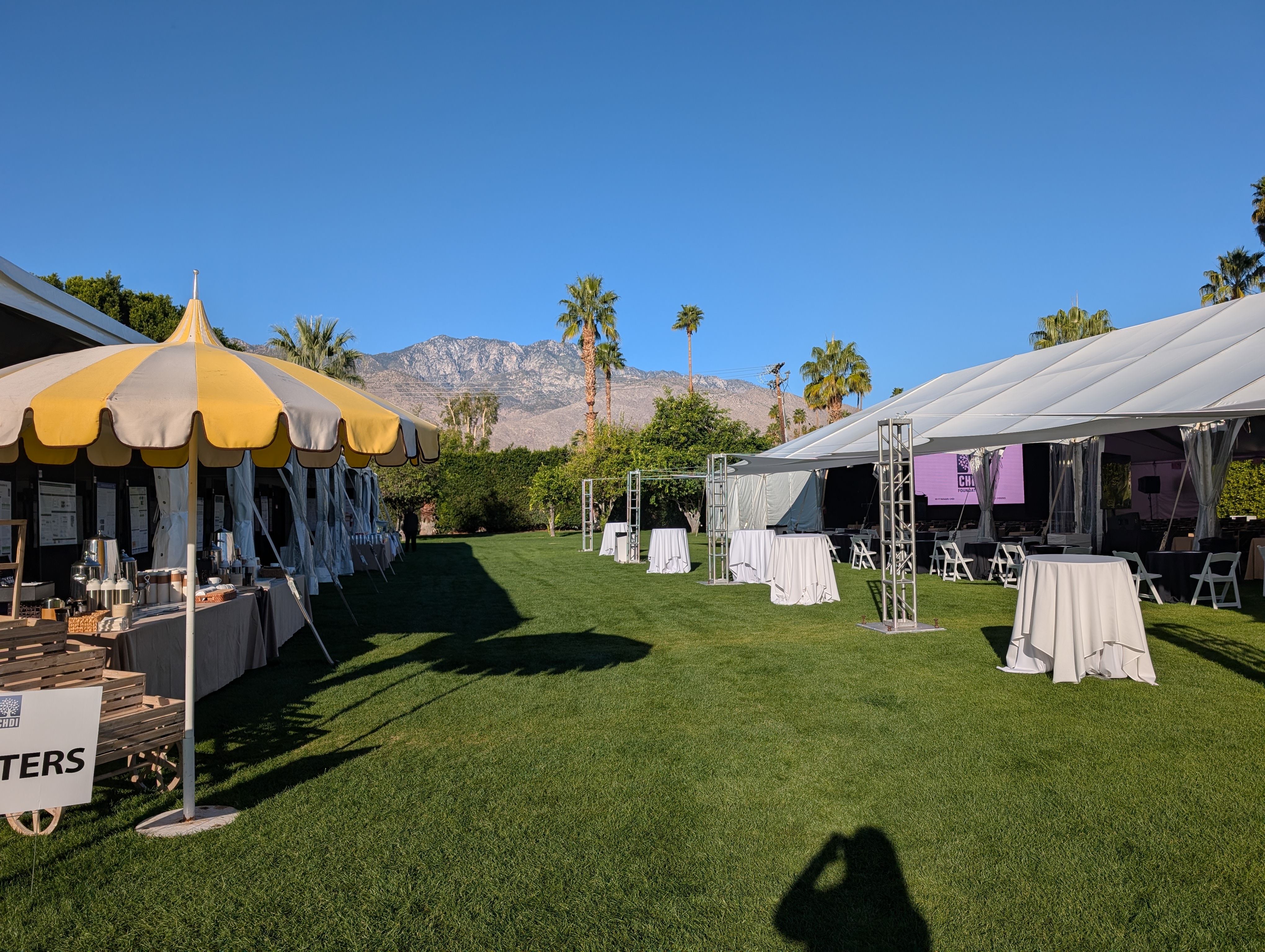 The Parker Hotel in Palm Springs, CA is a fantastic place to spend the week learning about cutting edge Huntington's disease research - under the big tent, surrounded by palm trees, in the shadow of Mount San Jacinto.
